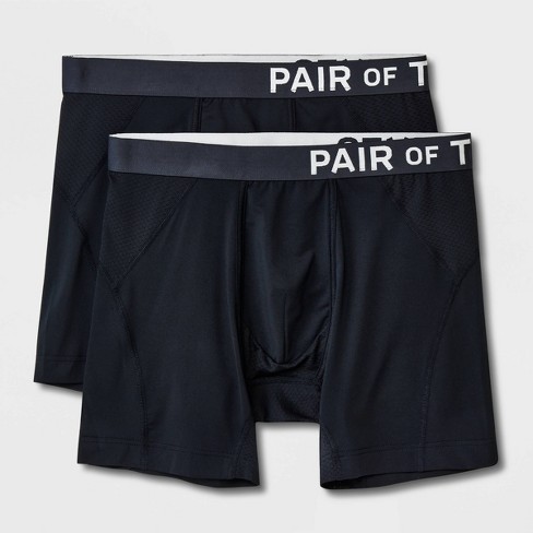 Pair Of Thieves Men's 2pk Super Fit Boxer Briefs - Black Xxl : Target