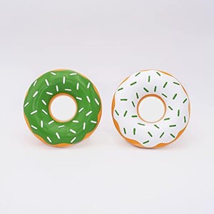 ZippyPaws - Latex Donutz, No Stuffing Squeaky Dog Toy, Holiday Themed, St. Patrick's Day - 2 Count - 1 of 1