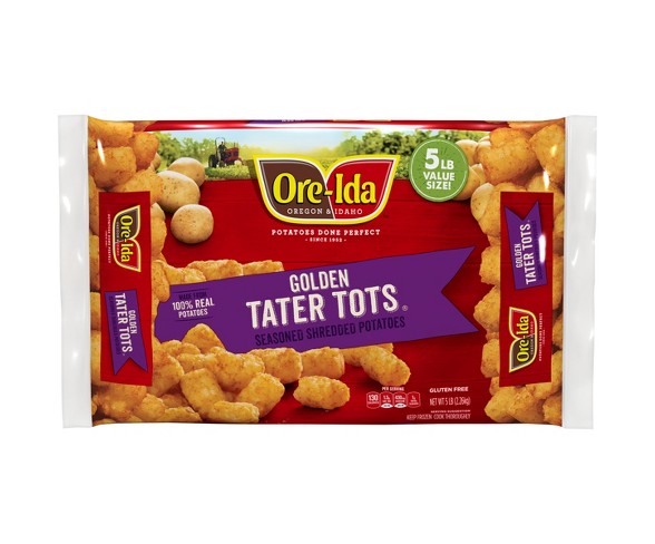 Ore-Ida Gluten Free Frozen Tater Tots - 5lb