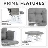 Home Imports Emporium Nursery Glider and Ottoman Set for Breastfeeding - 3 of 4