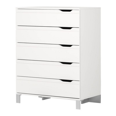 Kanagane 5 Drawer Chest Pure White - South Shore