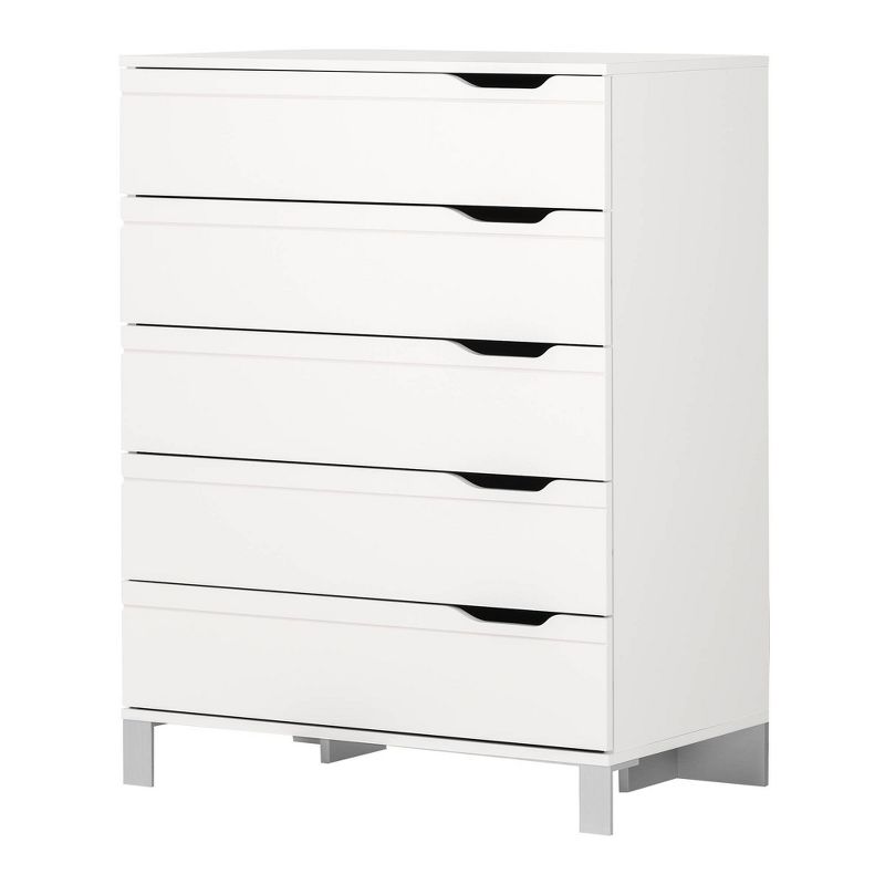 Kanagane 5 Drawer Chest Pure White - South Shore, 1 of 8