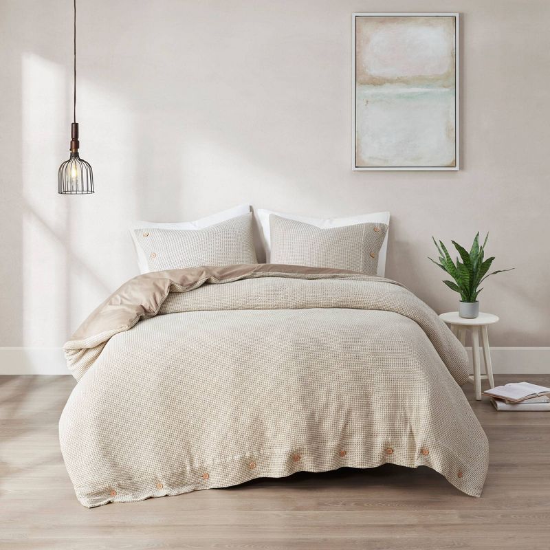 Elena Rayon from Bamboo Blend Waffle Weave Duvet Cover Set, 5 of 13