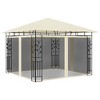 vidaXL Gazebo with Mosquito Net 9.8'x9.8'x9' Cream 0.6 oz/ft² - 2 of 4