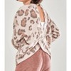 Girl LEOPARD TWIST OPEN BACK KNIT SWEATER - Good Girl - 2 of 4