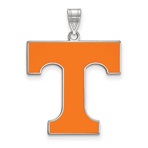 Black Bow Jewelry Sterling Silver Tennessee Volunteers NCAA Extra Large Pendant - 1 of 3