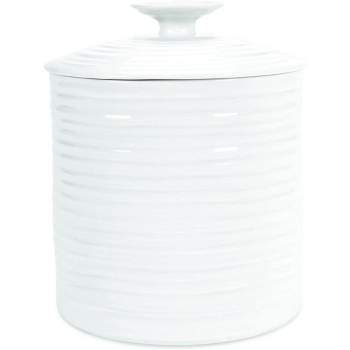 Portmeirion Sophie Conran White Large Canister, 6.25 inch / 80 oz