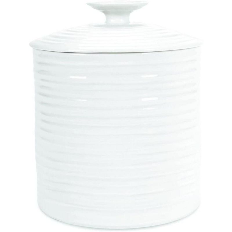 Portmeirion Sophie Conran White Large Canister, 6.25 inch / 80 oz, 1 of 6