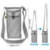 Unique Bargains Mesh Portable Adjustable Strap Water Bottle Bag for Sports - 2 of 4