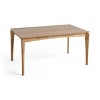 59'' W Mid Century Modern Rectangle Dining Table,Wooden Dining Table with Walnut Veneer,4-6 Seater Kitchen Dining Room Table-Coolbibila - 2 of 4