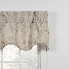 Ellis Curtain Meadow High Quality Room Darkening Solid Natural Color Lined Scallop Window Valance - 50 x15", Linen - 2 of 3