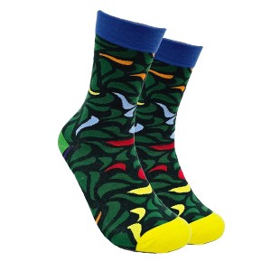 Artistic Leaf Pattern Socks (Women's Sizes Adult Medium) from the Sock Panda - 1 of 3