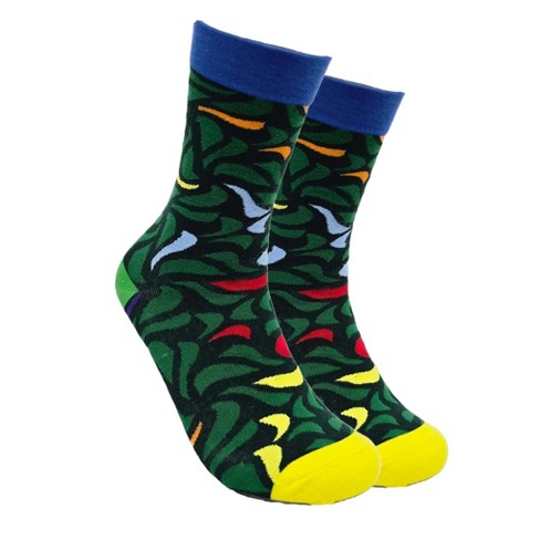 Artistic Leaf Pattern Socks (Women's Sizes Adult Medium) from the Sock Panda - image 1 of 3