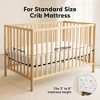 KeaBabies 2pk Soothe Waterproof Fitted Crib Sheets for Girl, Boy, 100% Organic Soft Cotton Crib Mattress Protector Sheet - 3 of 4