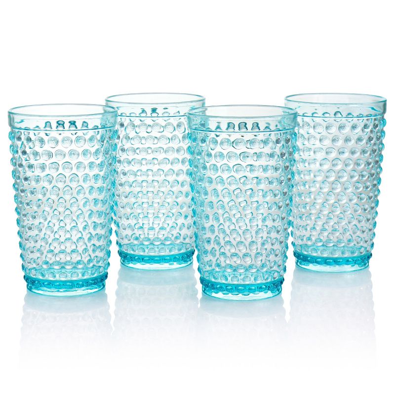 Gibson Home Malone 5 Piece Plastic Pitcher and Tumbler Set in Light Blue, 3 of 7