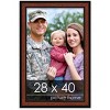 PosterPalooza | Simple Brown Picture Frame - UV Acrylic, Foam Board Backing, Hanging Hardware - 2 of 4