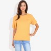 Anna-Kaci Women's Short Sleeve Waffle Knit Top with Chest Pocket - 4 of 4