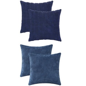 REGALWOVEN 4 Pcs Solid Modern Throw Pillow Covers for Home Decor 18" x 18" - 1 of 4