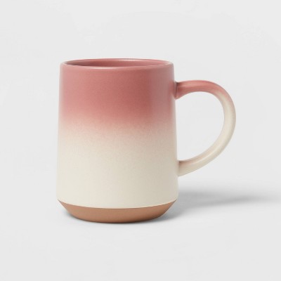 19oz Stoneware Reactive Glazed Mug Pink - Threshold™