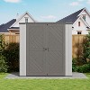 Decksplore Outdoor Storage Cabinet Waterproof Resin Vertical Outdoor Storage Shed for Patio Garden Tools - 4 of 4