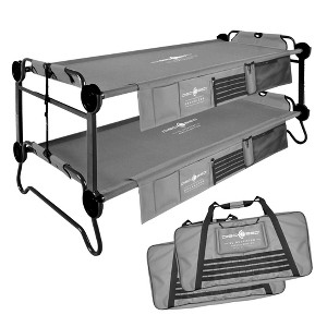Disc-O-Bed Bunk Benchable Double Cot w/ Storage Organizers - 1 of 4