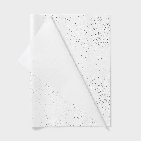 8ct Foil Dots Gift Wrap Tissue Paper White/silver - Spritz™ : Target