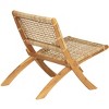 Nordlys Acacia and Rope Lounge Chair Exotic Boho Outdoor - 4 of 4