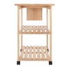 Utility Cart with Cutting Board Wood/Natural - Winsome - image 4 of 4
