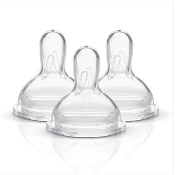 Medela Slow Flow Spare Nipples with Wide Base - 3ct