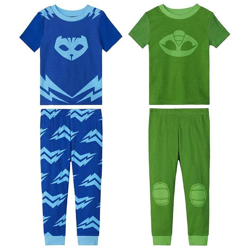 PJ Masks Toddler/Little Boy's 4-Piece Cotton Costume Pajama Set, 1 of 8