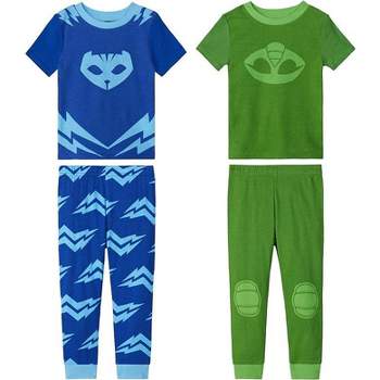 PJ Masks Toddler/Little Boy's 4 Piece Cotton Costume Pajama Set