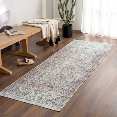 Hauteloom Barny Tan Flat Pile Washable Rug
