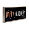 Stupell Industries Happy Halloween Spooky Stars Black Framed Floater Canvas Wall Art - 3 of 4