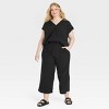 Women's High-Rise Gauze Wide Leg Pull-On Pants - Universal Thread™ - 3 of 3