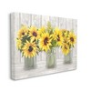 Stupell Industries Three Sunflower Bouquets Country Planks Still Life, 24" x 30" - 3 of 4