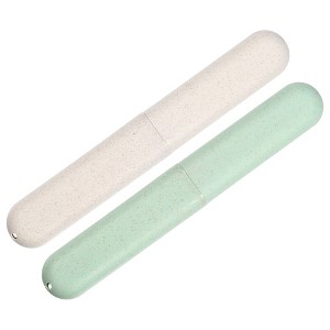 Unique Bargains Toothbrush Travel Case Traveling PP Portable Toothbrush Holders Cases for Travel Business 8.07''x1.22''x0.83'' - 1 of 4