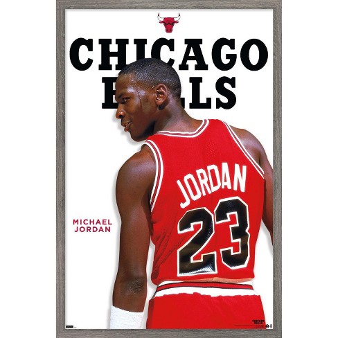 Michael Jordan - Black and White Wall Poster, 22.375 x 34 