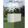 Raised Garden Bed, Galvanized Raised Planter Box, Easy Assembly, Outdoor Metal Planter Box for Vegetables, Fruits, Flowers - 4 of 4