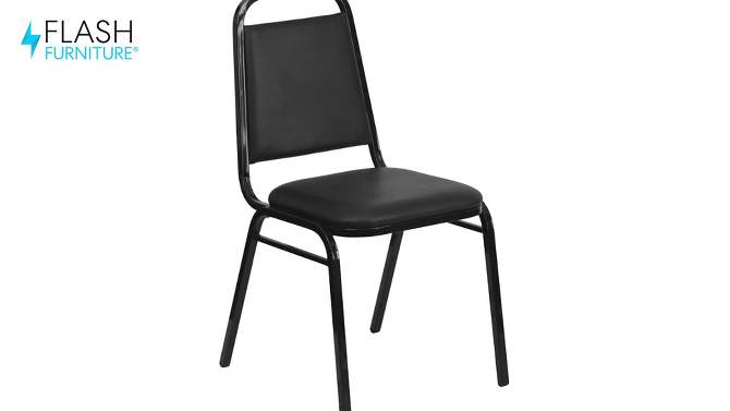Flash Furniture HERCULES Series Trapezoidal Back Stacking Banquet Chair with 1.5" Thick Seat, 2 of 13, play video