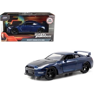 Brian's Nissan GT-R R35 Blue Fast & Furious 7" Movie 1/32 Diecast Model Car by Jada" - 1 of 4