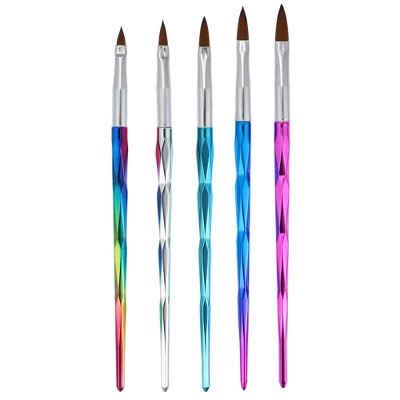 Unique Bargains Doubled-headed Nail Art Liner Brushes Leopard-printed 1 Pc  : Target