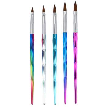 Unique Bargains Silicone Double-ended Nail Art Pens Multicolored 5 Pcs :  Target