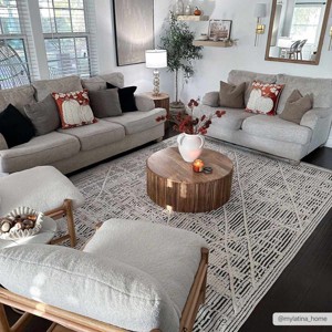 Hauteloom Umay Textured Beige Rug - 1 of 4