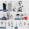 Munora 8-Piece Heavy Duty Self-Adhesive Wall Hooks, Stainless Steel with PVC Coating - Waterproof Rust-Proof for Bathroom Kitchen Home Organization - 3 of 4