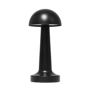 Simple Designs 8.88" Mushroom Magic Mini Metal Dimming and Rechargeable Cordless 4-Way Touch Sensor Dome Desk Lamp - 1 of 4