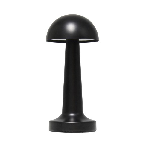 Simple Designs 8.88" Mushroom Magic Mini Metal Dimming and Rechargeable Cordless 4-Way Touch Sensor Dome Desk Lamp - image 1 of 4