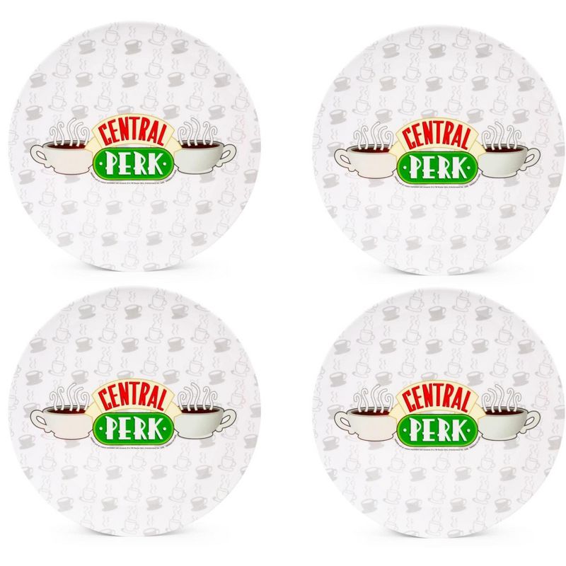 Silver Buffalo Friends Central Perk Logo 10-Inch Melamine Dinner Plates | Set of 4, 1 of 7