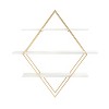 Kate & Laurel All Things Decor 31"x7"x31" Daxton Wood and Metal Wall Shelf White: Modern Luxury Shelving, Includes Mounting Hardware - 4 of 4