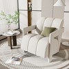 CAVINAS Ergonomics Accent Chair with Reclined Seat,Set of 1/2,Luxury Armchair with L-Shaped Armrest,Minimalist Lounge Chair for Living Room - 2 of 4