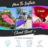 Nevlers Tear-Resistant Inflatable Loungers - Pack of 2 - 3 of 4